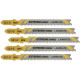 DeWALT DT2080-QZ Lame de scies sauteuses, 82mm, 5pcs.