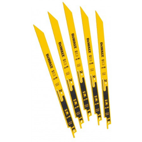 DeWALT DT2416 Lames de scie récipro, métal, 230 mm, 5pcs