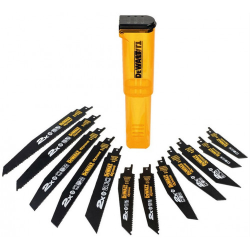 DeWALT DT2441L Lames de scies sabres (durée de vie X2), 12 pcs