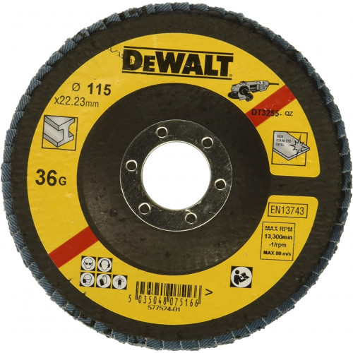 DeWALT DT3267 Disque a lamelles type 29 - grain 80 125mm DeWALT DT3267 Disque a lamelles type 29 - grain 80 125mm