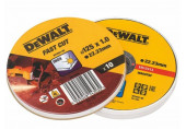 DeWALT DT3507 Disque a tronçonner pour Inox 125 x 1,0 mm 10 pieces en boîte