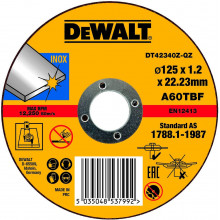 DeWALT DT42340Z Disque a tronçonner 125 x 1,2 x 22,23 mm