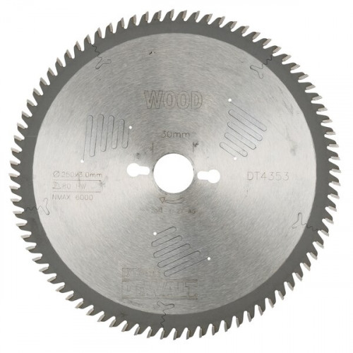 DeWALT DT4353 Lame de scie CZB 250 x 30 Trespa