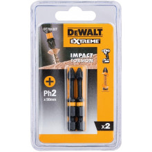 DeWALT DT70532T Torsion Bit résistant aux chocs Ph2x50mm, 2pieces