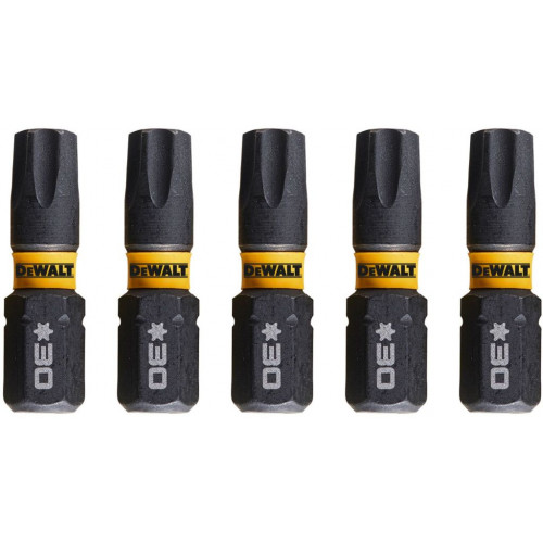 DeWALT DT7384T-QZ Embouts Impact Torsion T30 x 25 mm - 5 pcs DeWALT DT7384T-QZ Embouts Impact Torsion T30 x 25 mm - 5 pcs