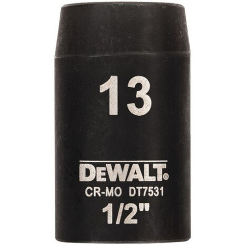 DeWALT DT7531 IMPACT Tete hexagonale 13 mm x 1/2''. Short