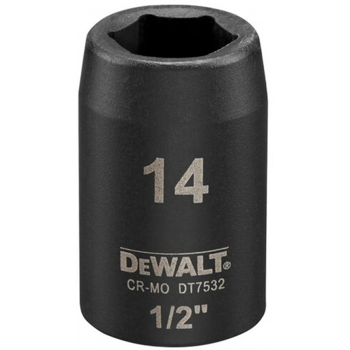 DeWALT DT7532 IMPACT Tete hexagonale 14 mm x 1/2''. Short