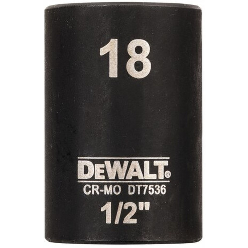 DeWALT DT7536 IMPACT Tete hexagonale 18 mm x 1/2''. Short