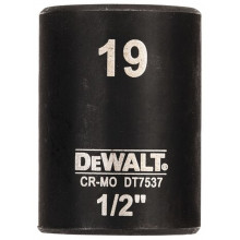 DeWALT DT7537-QZ IMPACT Tete hexagonale 19 mm x 1/2''. Short