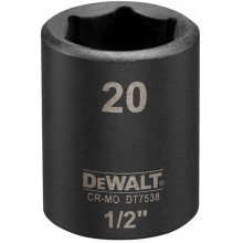 DeWALT DT7538 IMPACT Tete hexagonale 20 mm x 1/2''. Short