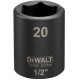 DeWALT DT7538 IMPACT Tete hexagonale 20 mm x 1/2''. Short