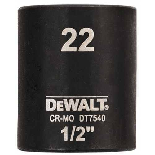 DeWALT DT7540 IMPACT Tete hexagonale 22 mm x 1/2''. Short