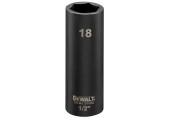 DeWALT DT7552 IMPACT Tete a six pans creux 18 mm x 1/2''. Long