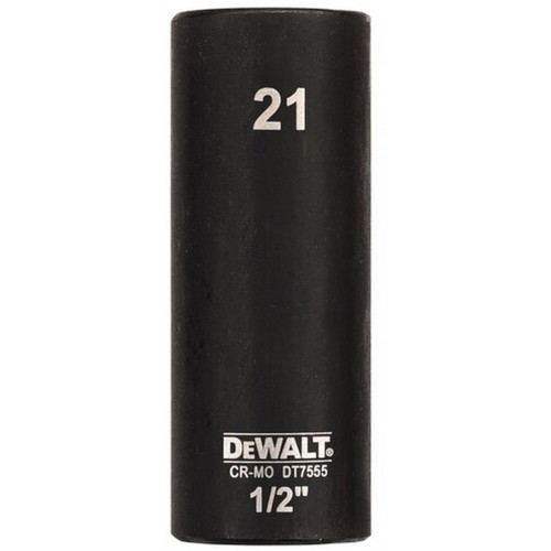DeWALT DT7555 IMPACT Tete a six pans creux 21 mm x 1/2''. Long DeWALT DT7555 IMPACT Tete a six pans creux 21 mm x 1/2''. Long