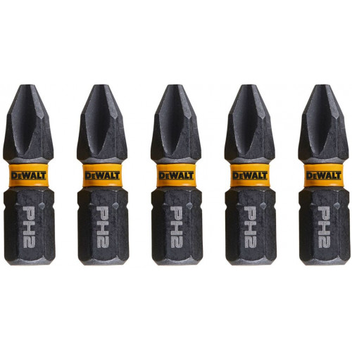 DeWALT DT7994T-QZ Embouts Impact Torsion PH2 25 mm, 5 pieces DeWALT DT7994T-QZ Embouts Impact Torsion PH2 25 mm, 5 pieces