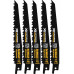 DeWALT DT99555 XR 230 mm 6TPI Lames de scie sabre 5 pieces