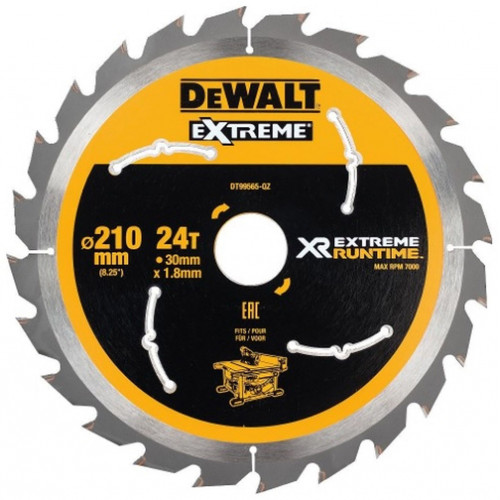 DeWALT DT99565 XR Lame de scie circulaire 210 x 30 mm 24T CSB