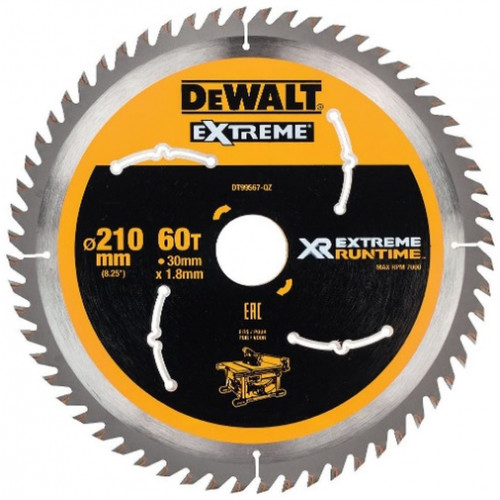 DeWALT DT99567 XR Lame de scie circulaire 210 x 30 mm 60T