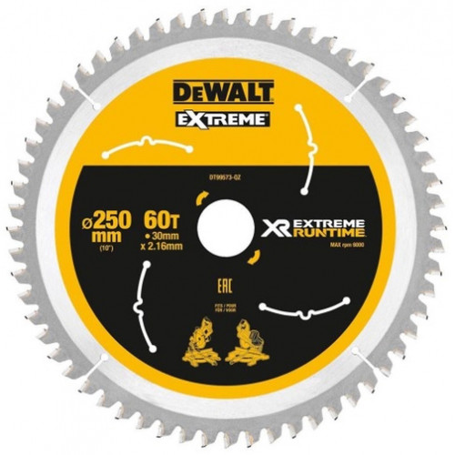 DeWALT DT99573 Lame de scie 250 x 30 mm 60T CSB