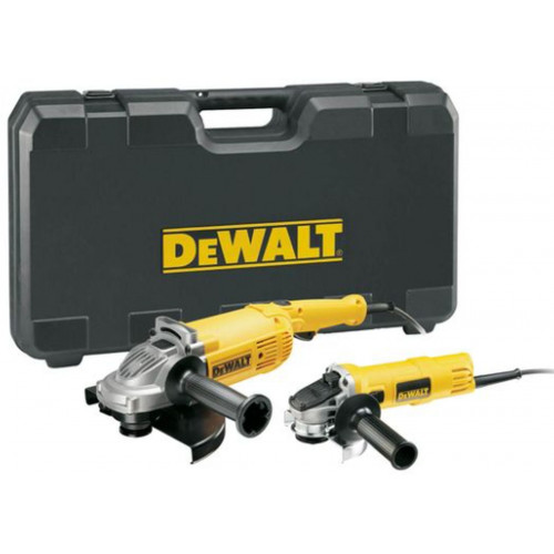 DeWALT DWE492TWIN2 Coffret avec meuleuses d’angle DWE492 (230) + DWE4157 (125) avec coffre