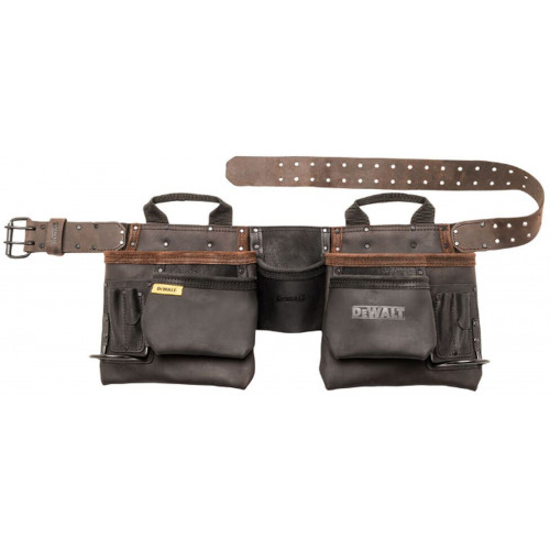 DeWALT DWST50112-1 Ceinture a outils en cuir Pro 18 poches