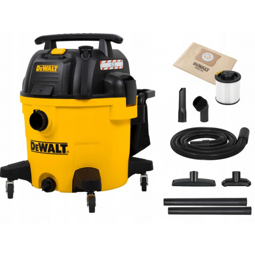 DeWALT DXV34PTA Aspirateur industriel pour aspiration eau et poussiere (1200W/34L)
