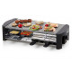 DOMO Raclette gril Pierre a griller 8 poelons, 1300W DO9186G