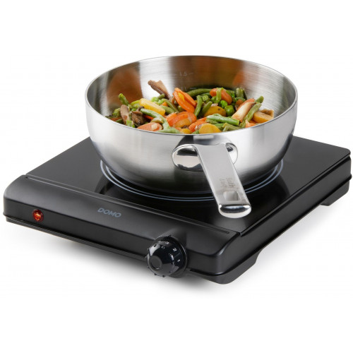 DOMO Plaque vitrocéramique 18 cm, une zone de cuisson DO30111KP