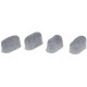 DOMO Filtre a eau au charbon pour machine a café, lot de 4 pieces DO421K-108