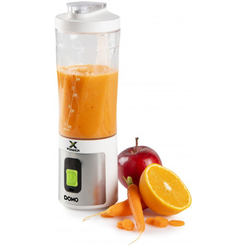 DOMO Mixeur portable pour smoothie X-Power to go 120W, blanc DO752BL