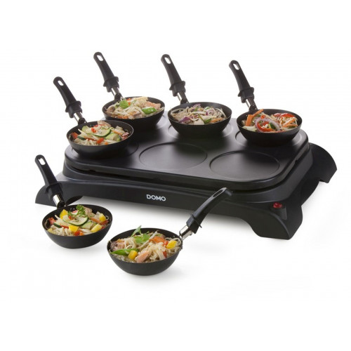 DOMO Crepiere Wok Party 2 en 1, 1000W DO8710W