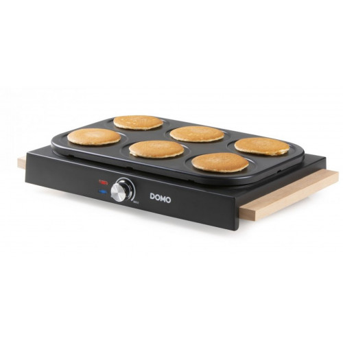 DOMO Plaques a pancakes revetement anti-adhésif,1000W DO8717P