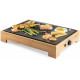 DOMO Bamboo Style Gril de table électrique Plancha (42x28cm/1800W) DO9271G