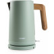 DOMO WOOD YOU Bouilloire électrique (1,7l/2200W), inox, vert DO9282WK