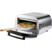 DOMO Genius Four a pizza, inox, avec pierre de cuisson DO9289PZ