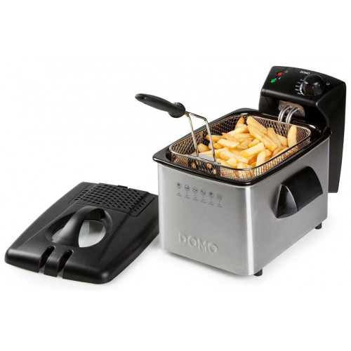 DOMO Friteuse en inox 3l, 2000W DO464FR