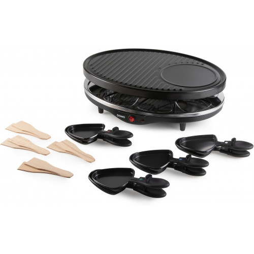 DOMO Gril raclette pour 8 personnes, 1200W DO9038G