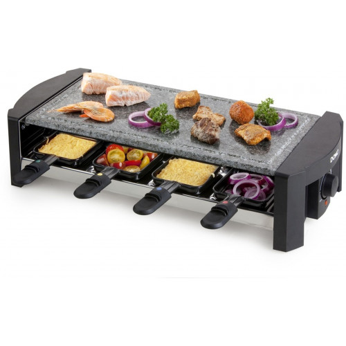 DOMO Plancha raclette de pierre naturelle, 1300W DO9039G