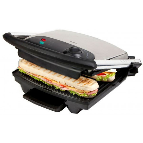 DOMO Grill panini en acier inoxydable, 2000W DO9036G