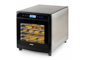 DOMO Déshydrateur fonction minuteur acier inoxydable, noir, 700W DO354VD