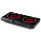 DOMO Réchaud vitroceramique 2 feux 2500w, DO339KP