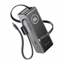 EcoFlow RAPID Powerbank (25 000 mAh, 170 W) 2×100 W câble USB-C intégré – Argent