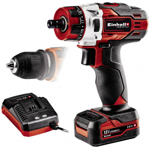 Einhell Te-CD 12/1 X-Li (1x2, 0Ah) Perceuse-visseuse sans fil (12V/1x2,0Ah) 4513592