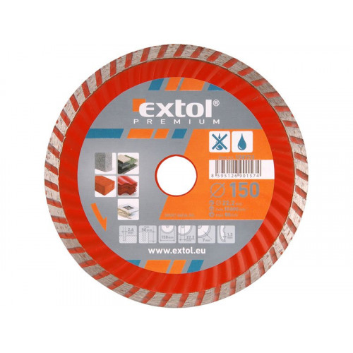 EXTOL PREMIUM TURBO Disque diamant, granit/céramique, 180 × 22,2 mm 108754 EXTOL PREMIUM TURBO Disque diamant, granit/céramique, 180 × 22,2 mm 108754