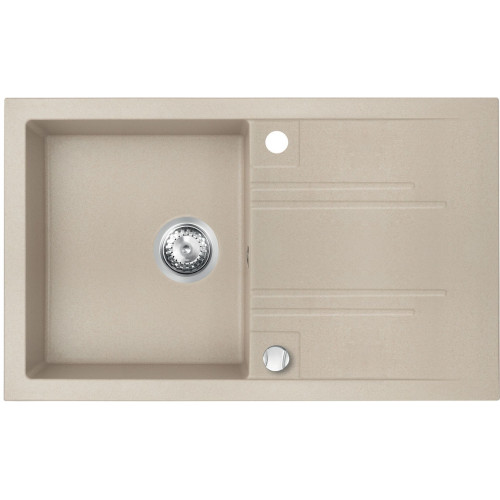 FERRO MEZZO II Évier en granit 780x480 mm, sable DRGM48/78SA FERRO MEZZO II Évier en granit 780x480 mm, sable DRGM48/78SA