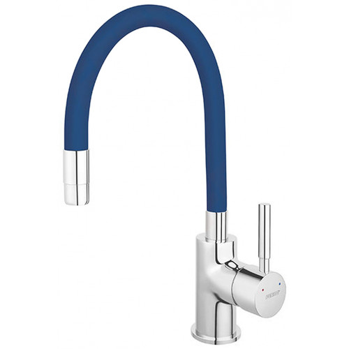 FERRO ZUMBA Robinetterie d’évier avec bec flexible, bleu BZA4L