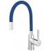 FERRO ZUMBA Robinetterie d’évier avec bec flexible, bleu BZA4L