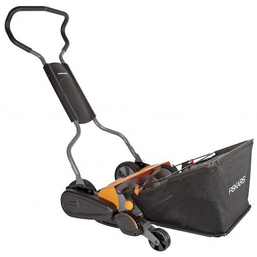 Tondeuse hélicoidale Fiskars StaySharp Max + bac de ramassage 1001658