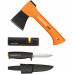 Fiskars X5 fireplace set avec hache, couteau et aiguiseur 1057913
