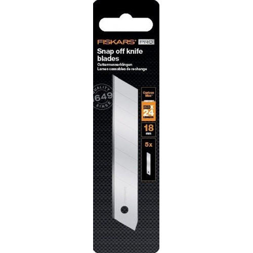 Fiskars CarbonMax Lames cassables de rechange 18mm, pack de 5 1027232